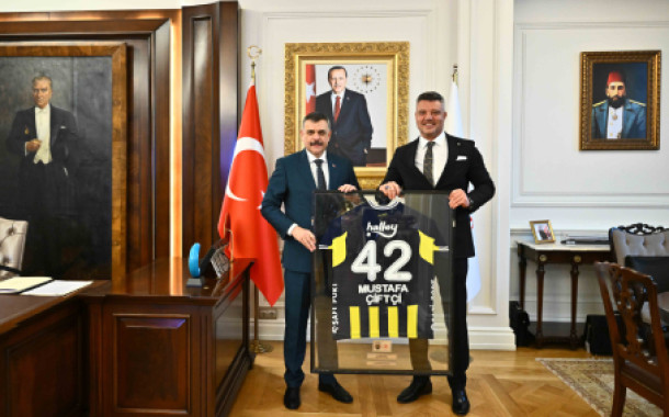 Sadettin Saran, İçişleri Bakanı'nı Ziyaret Etti