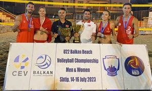 Plaj Voleybolu Balkan Şampiyonası’na Türkiye Damga Vurdu.